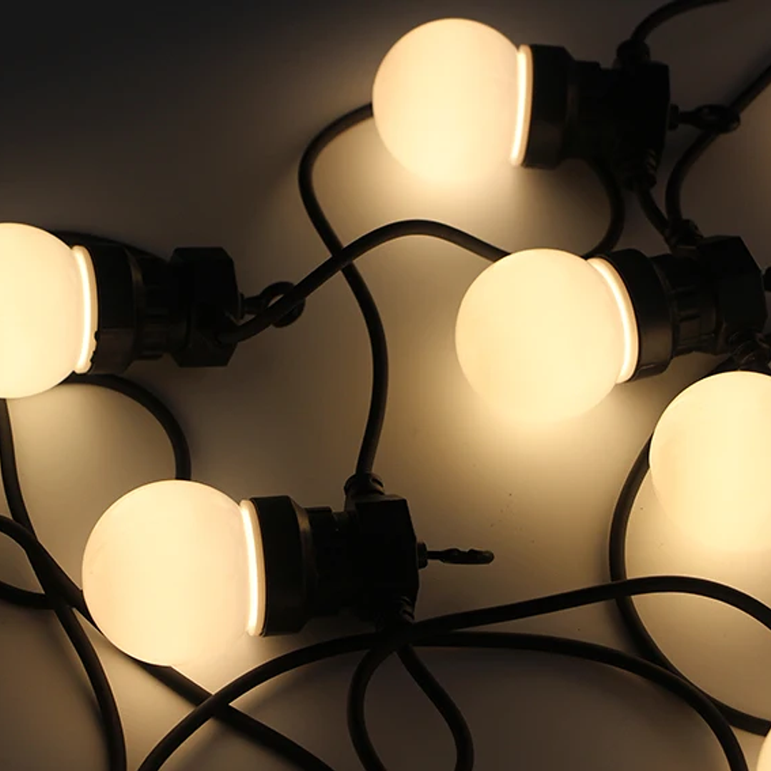 Guirnalda de Luces LED G50 - Impermeable Jardín y Terraza 8M/24M 14