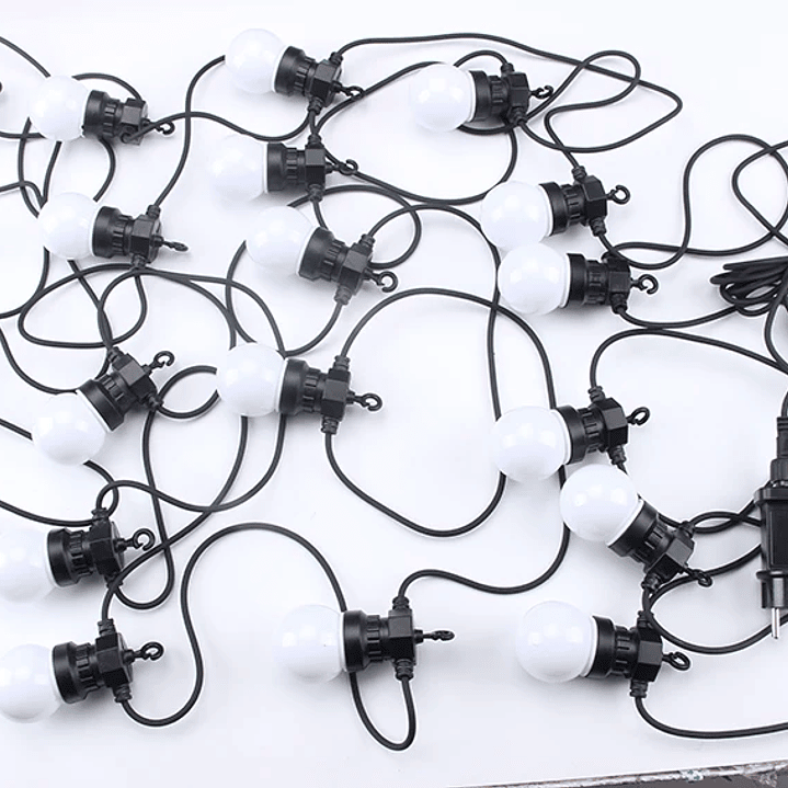 Guirnalda de Luces LED G50 - Impermeable Jardín y Terraza 8M/24M 15