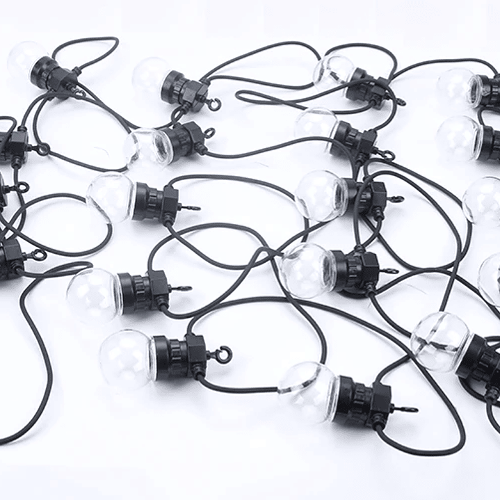 Guirnalda de Luces LED G50 - Impermeable Jardín y Terraza 8M/24M 17