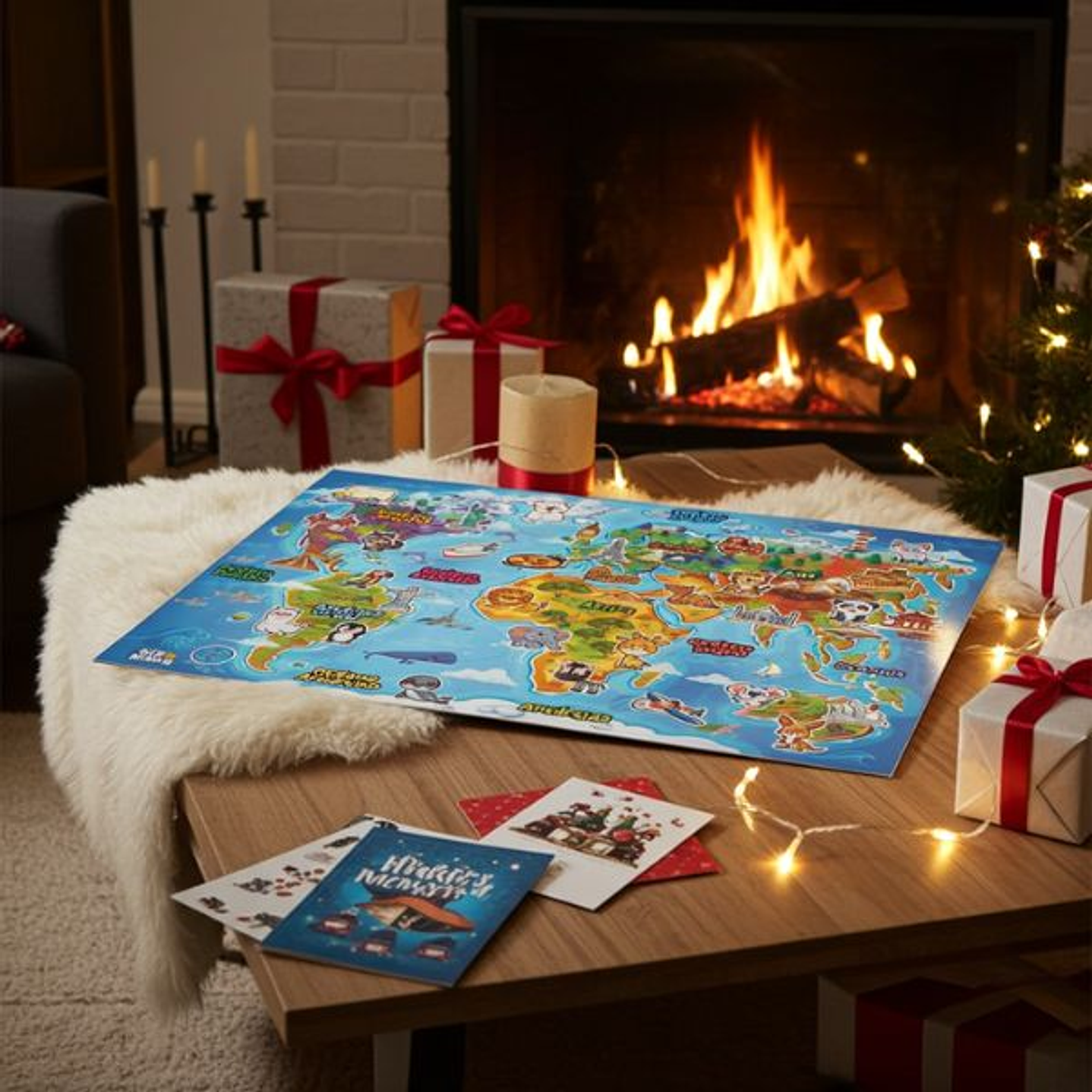 Descubre el Mundo - Panel Educativo Infantil de Fieltro 2