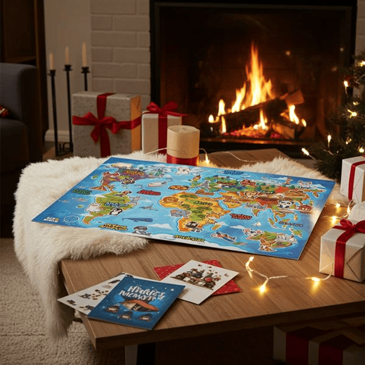 Descubre el Mundo - Panel Educativo Infantil de Fieltro 2