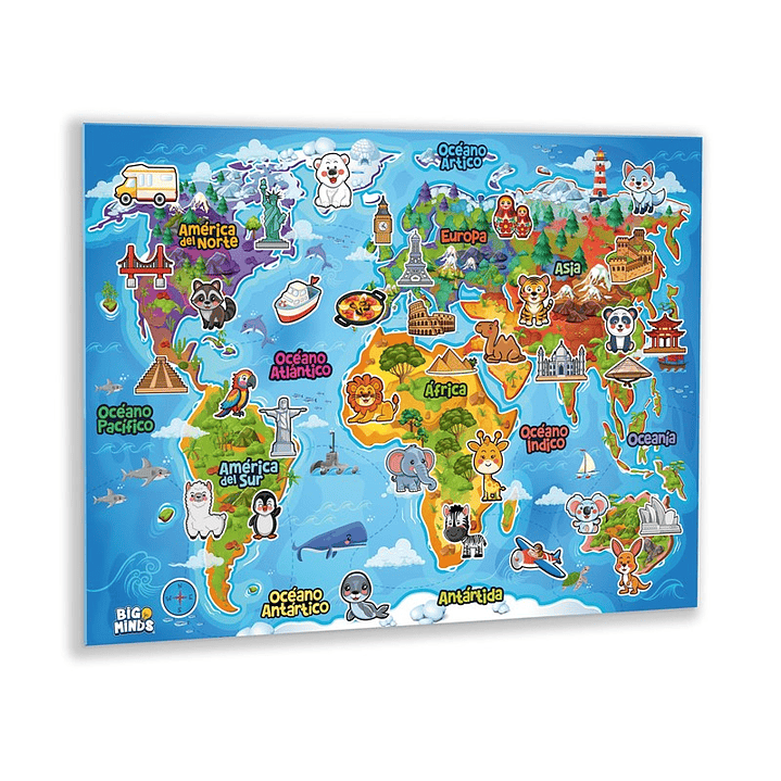 Descubre el Mundo - Panel Educativo Infantil de Fieltro 4