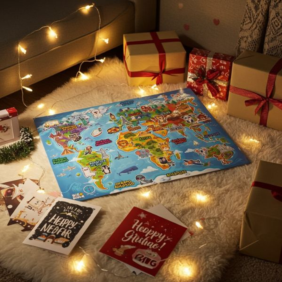 Descubre el Mundo - Panel Educativo Infantil de Fieltro 3