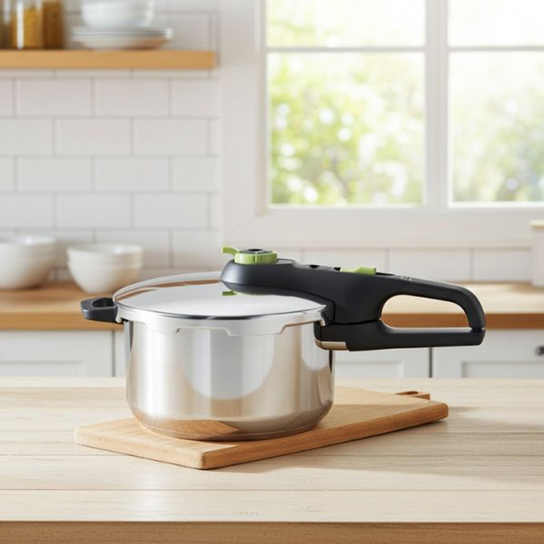 Olla Express Tefal P2580400 de Acero Inoxidable 4L – Cocina Rápida y al Vapor, Apta para Inducción y Todo Tipo de Cocinas 2
