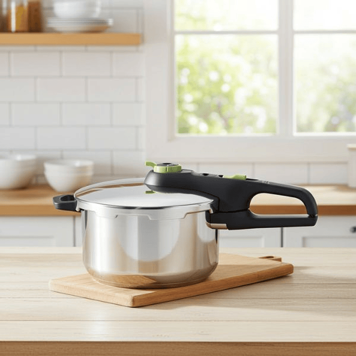 Olla Express Tefal P2580400 de Acero Inoxidable 4L – Cocina Rápida y al Vapor, Apta para Inducción y Todo Tipo de Cocinas 2