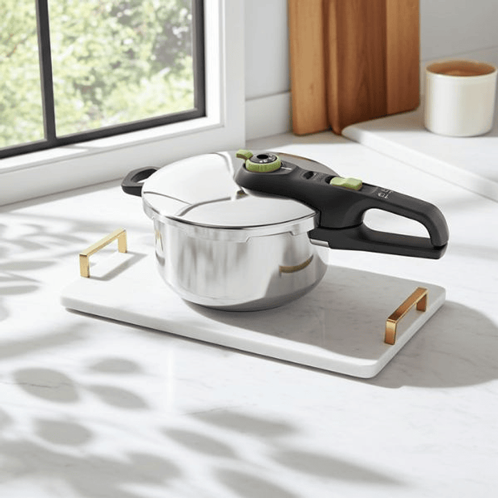 Olla Express Tefal P2580400 de Acero Inoxidable 4L – Cocina Rápida y al Vapor, Apta para Inducción y Todo Tipo de Cocinas 3