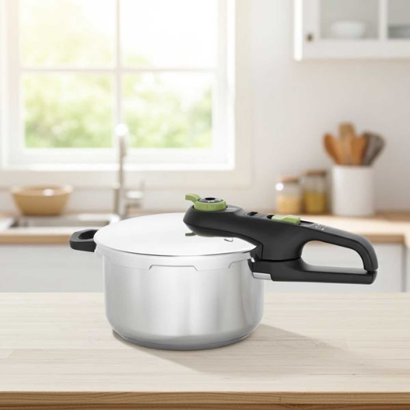 Olla Express Tefal P2580400 de Acero Inoxidable 4L – Cocina Rápida y al Vapor, Apta para Inducción y Todo Tipo de Cocinas 4