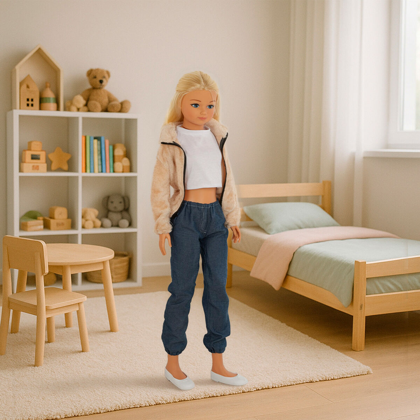 Muñeca Colorbaby 105 cm - María Articulada con Melena Rubia 6