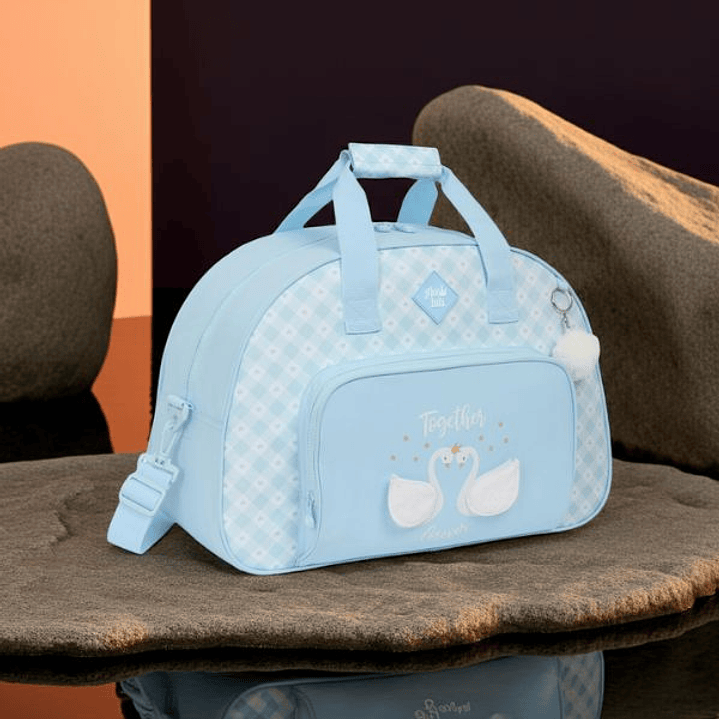 Bolsa Deporte Infantil Glow Lab Cisnes Azul 48 cm 5