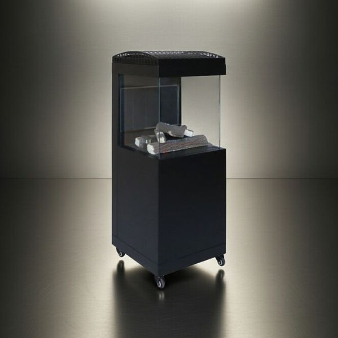 Estufa de Gas Exterior BRITEC Oslo 3 Caras | Diseño Chimenea y Calor Instantáneo 4