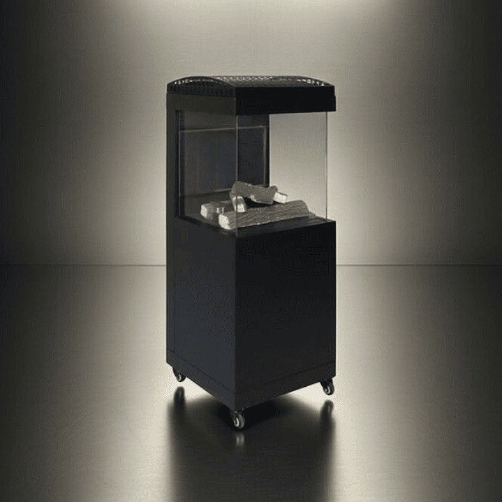 Estufa de Gas Exterior BRITEC Oslo 3 Caras | Diseño Chimenea y Calor Instantáneo 4