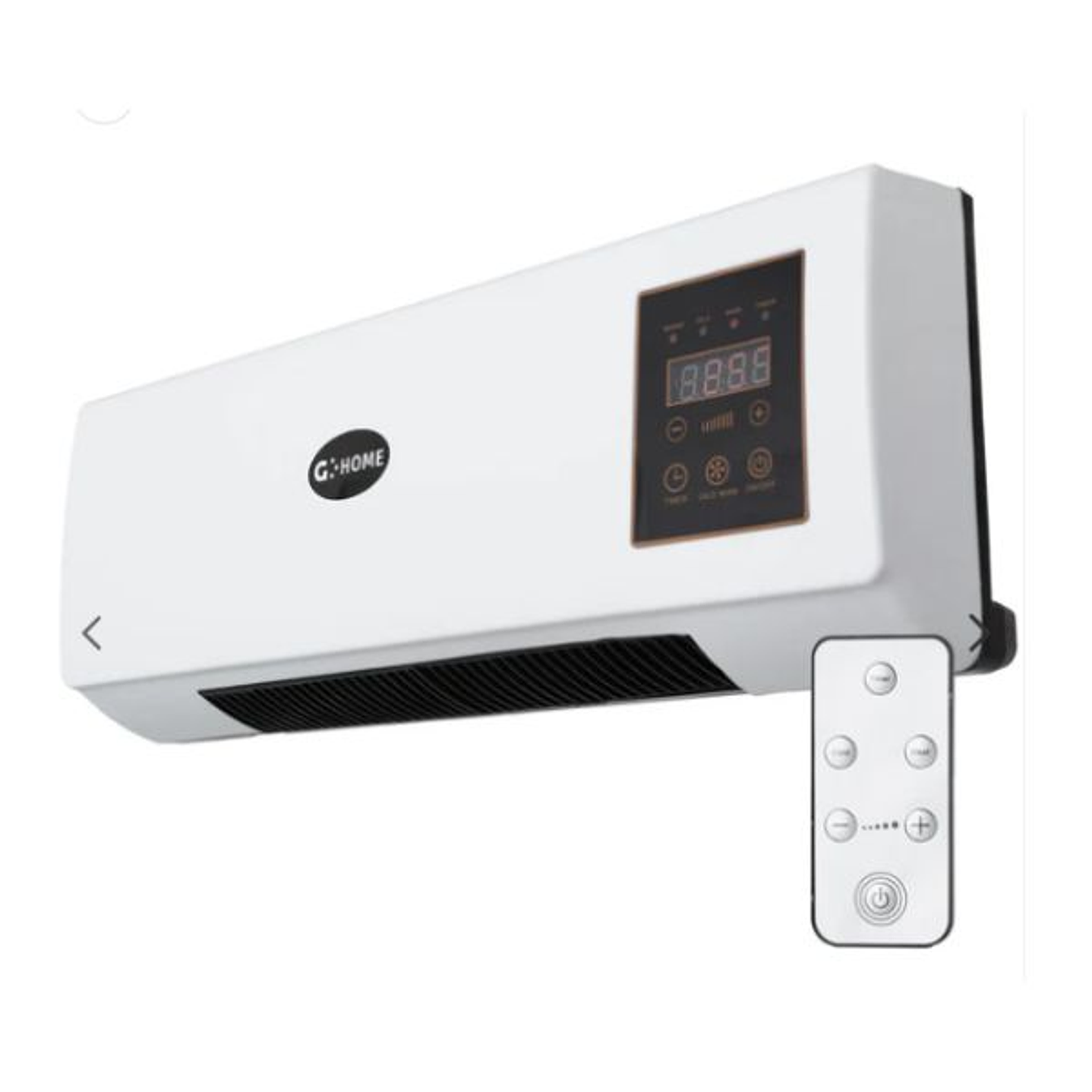 Calefactor PTC 1500W Blanco - Split de Pared con Ventilador 1