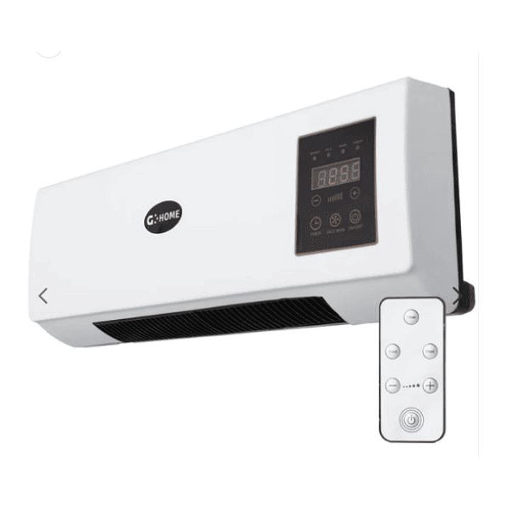 Calefactor PTC 1500W Blanco - Split de Pared con Ventilador 1