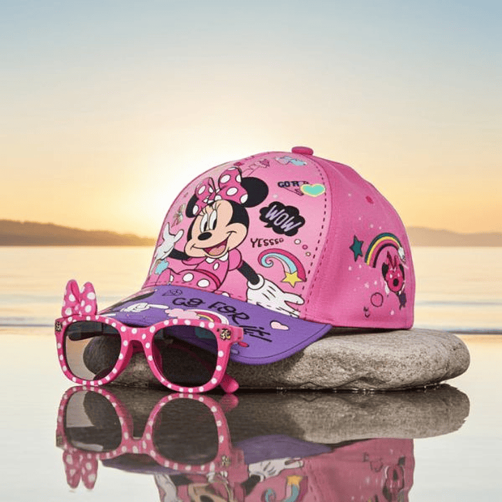 Set Infantil Minnie Mouse Gorra y Gafas 2 Piezas 2