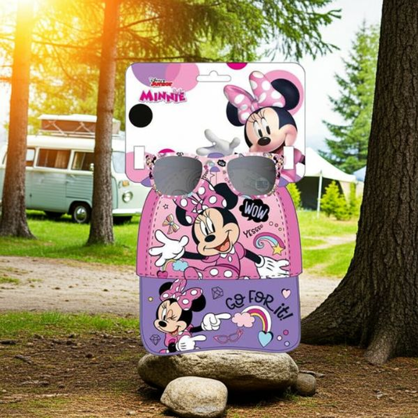 Set Infantil Minnie Mouse Gorra y Gafas 2 Piezas 3