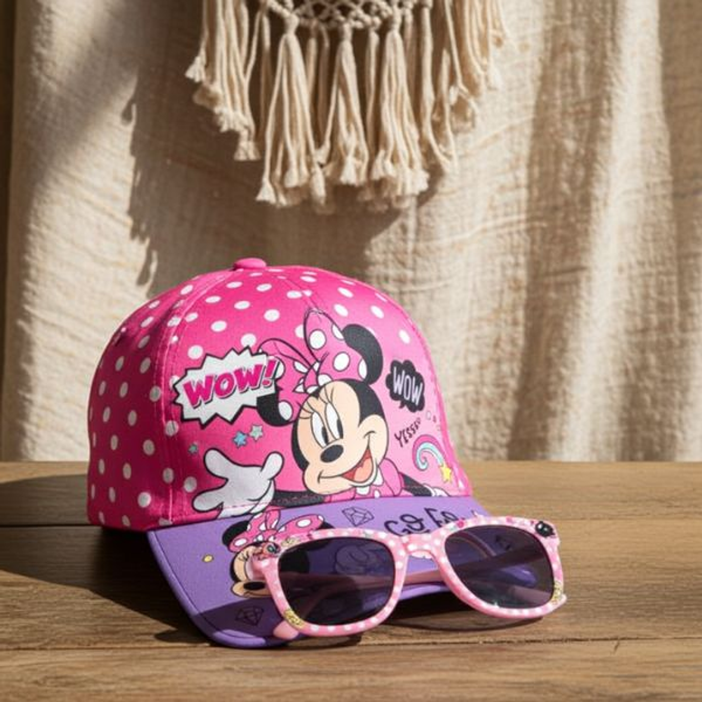 Set Infantil Minnie Mouse Gorra y Gafas 2 Piezas 5