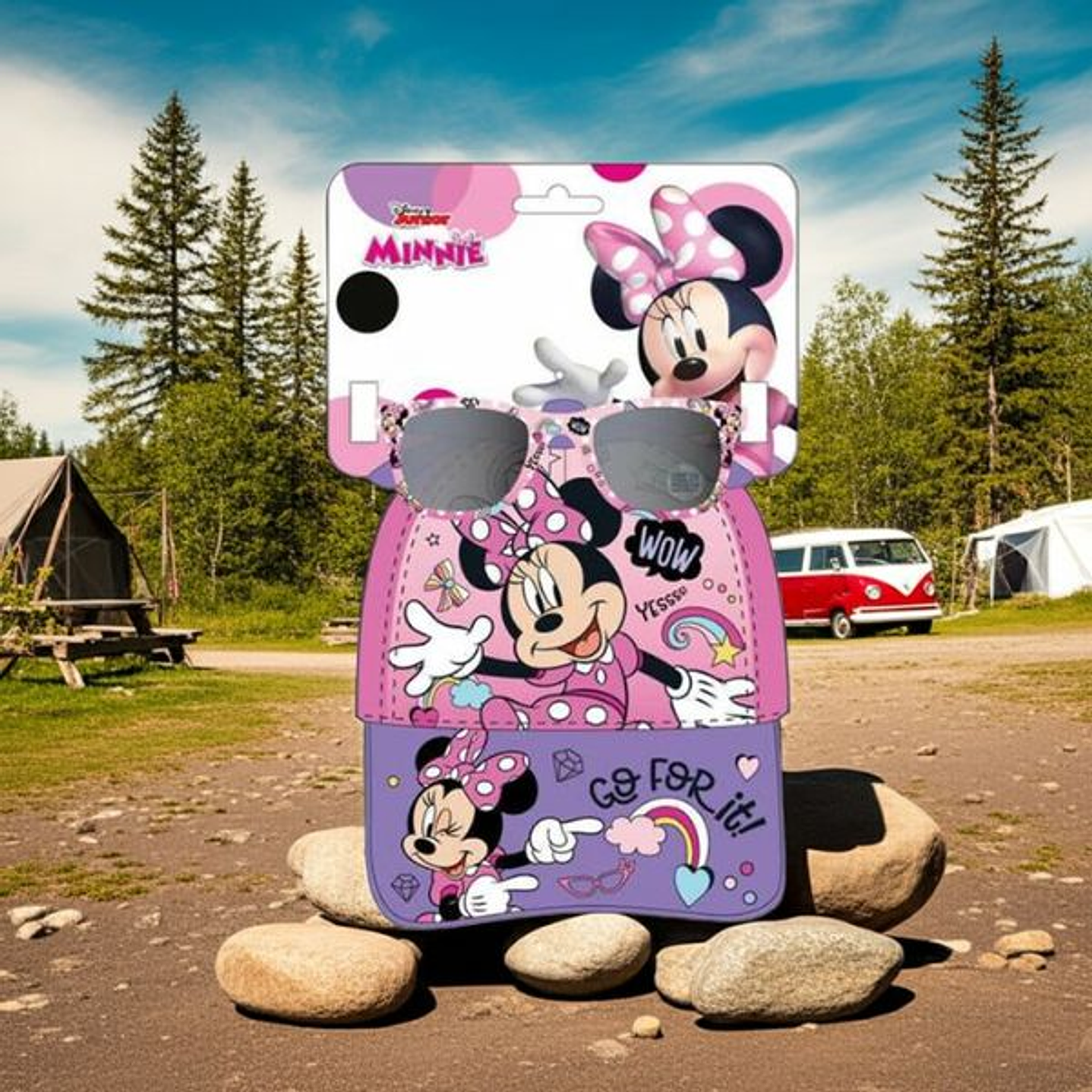 Set Infantil Minnie Mouse Gorra y Gafas 2 Piezas 6