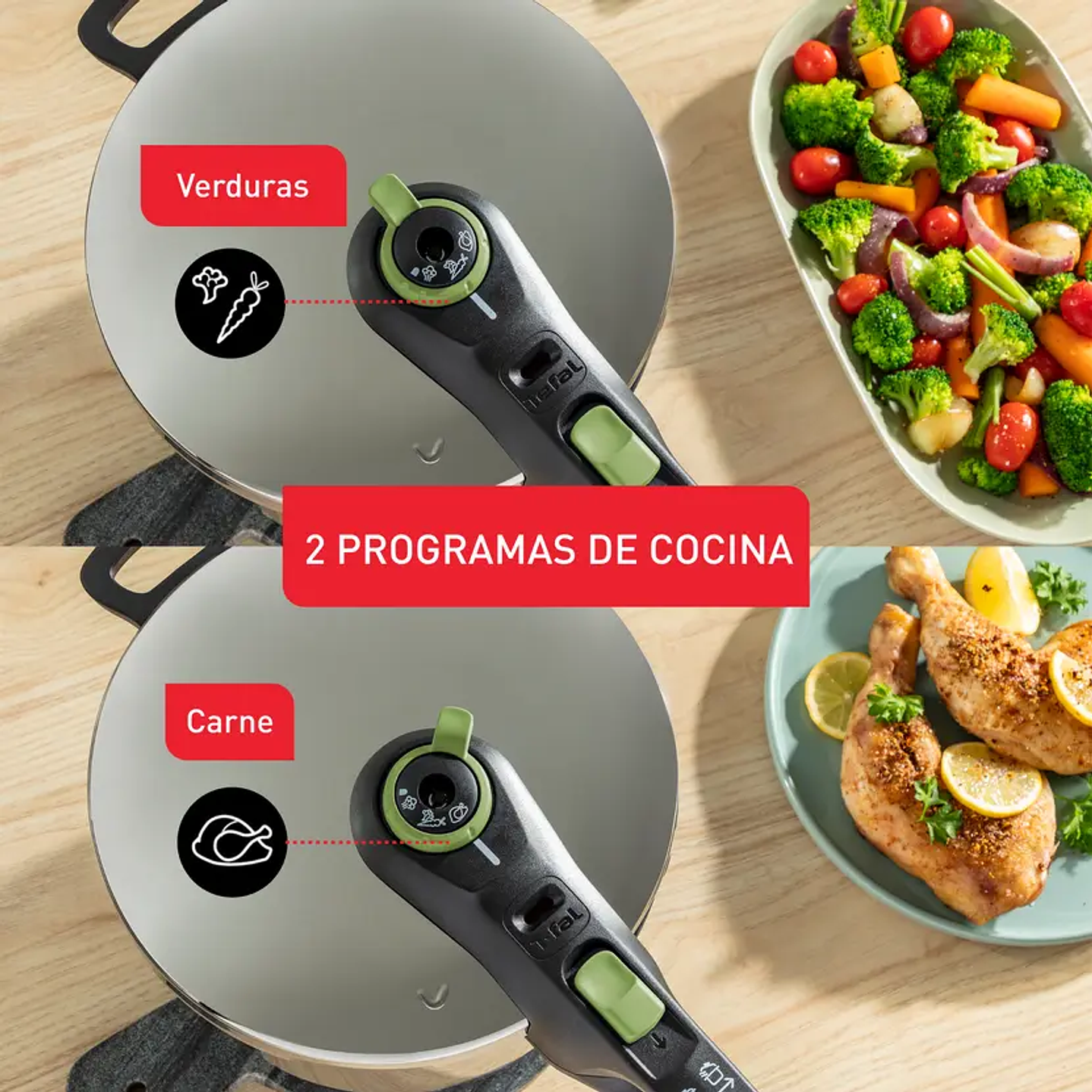Tefal P2580 Olla Rápida 6L - Cocina Segura y Eficiente 7