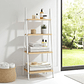 Estantería Baño Berilo Bambú Blanco Natural 3 Estantes - Miniatura 4