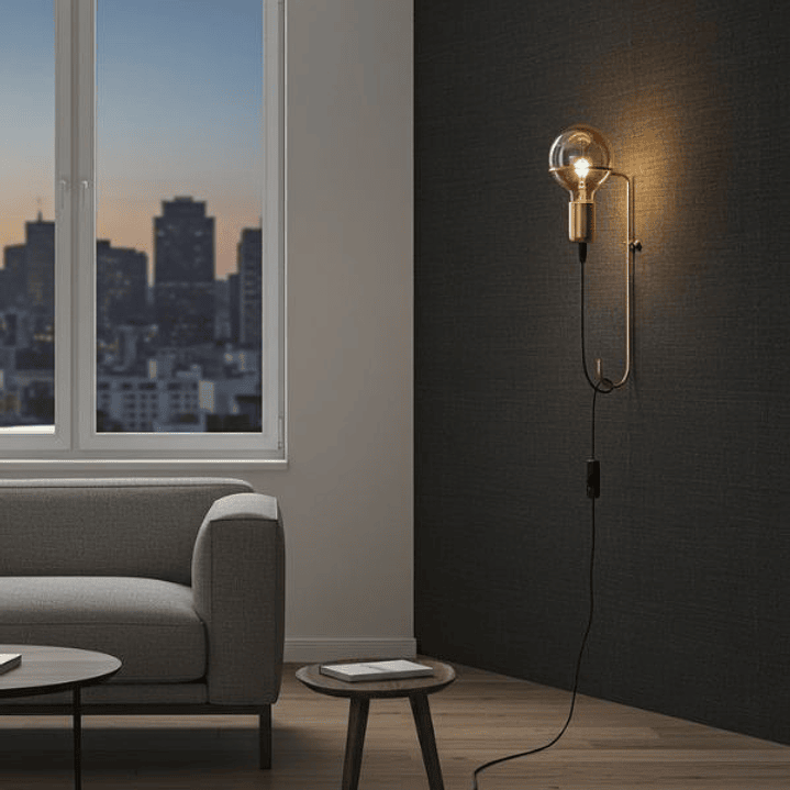 Aplique Brisbane Pota 3662 - Dorado Moderno E27 2