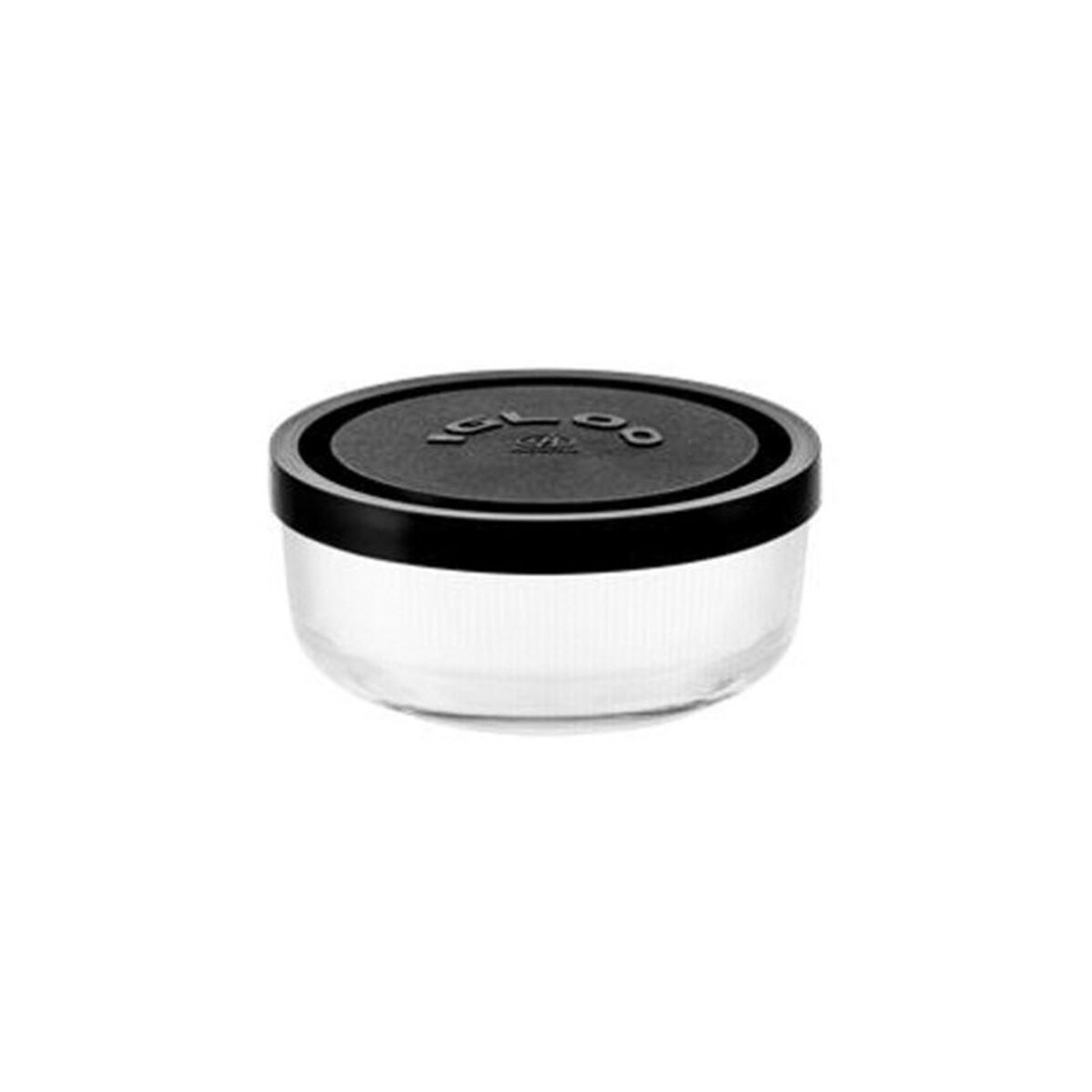 Fiambreras Borgonovo Igloo 2,2L Vidrio - Pack 6 con Tapa Negra 2