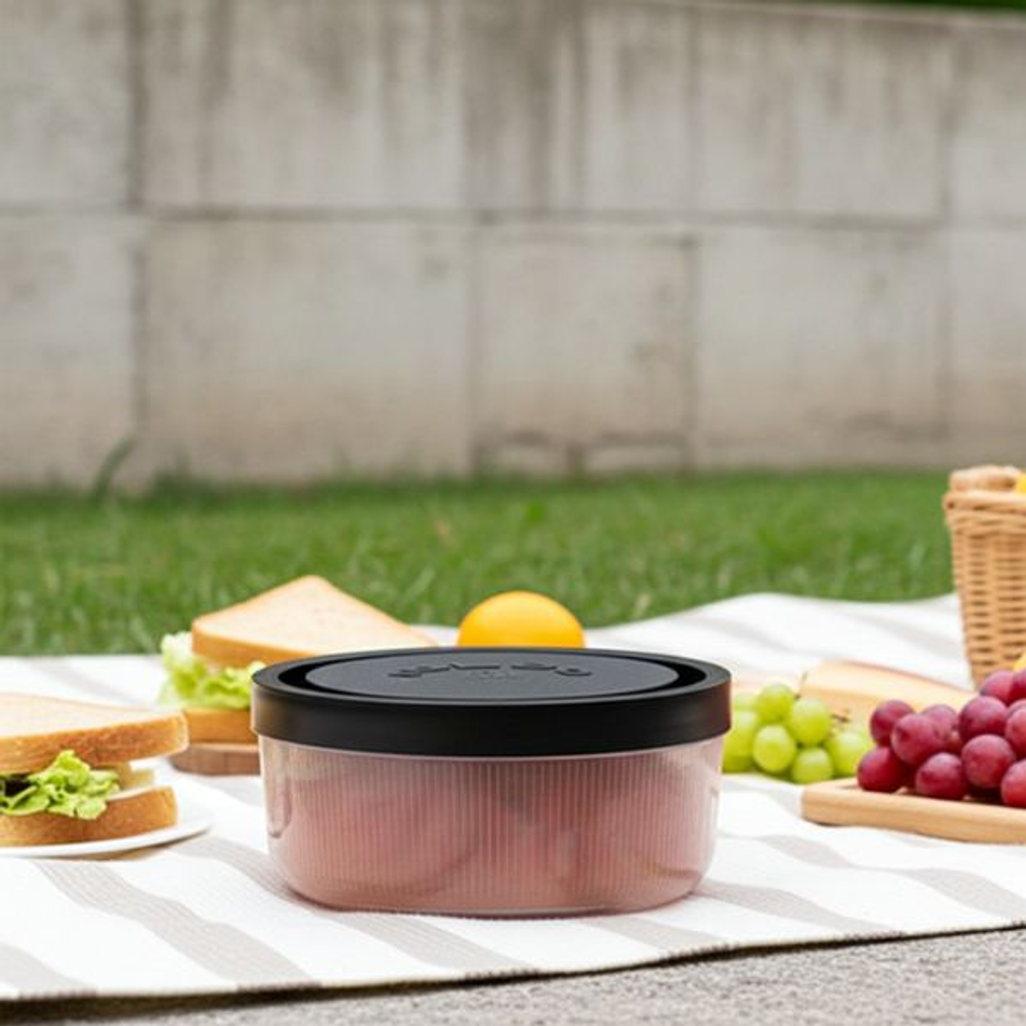 Fiambreras Borgonovo Igloo 2,2L Vidrio - Pack 6 con Tapa Negra 5