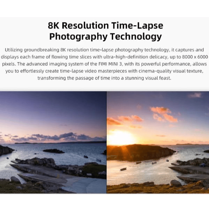 Drone FIMI MINI 3 - 249g, Cámara 4K 60fps, Sensor 48MP 5