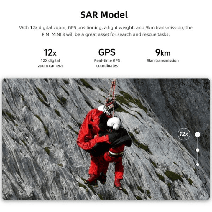 Drone FIMI MINI 3 - 249g, Cámara 4K 60fps, Sensor 48MP 9