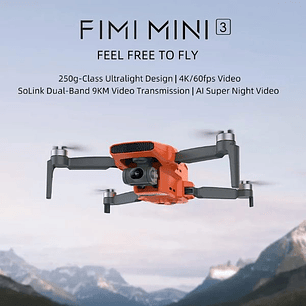 Drone FIMI MINI 3 - 249g, Cámara 4K 60fps, Sensor 48MP