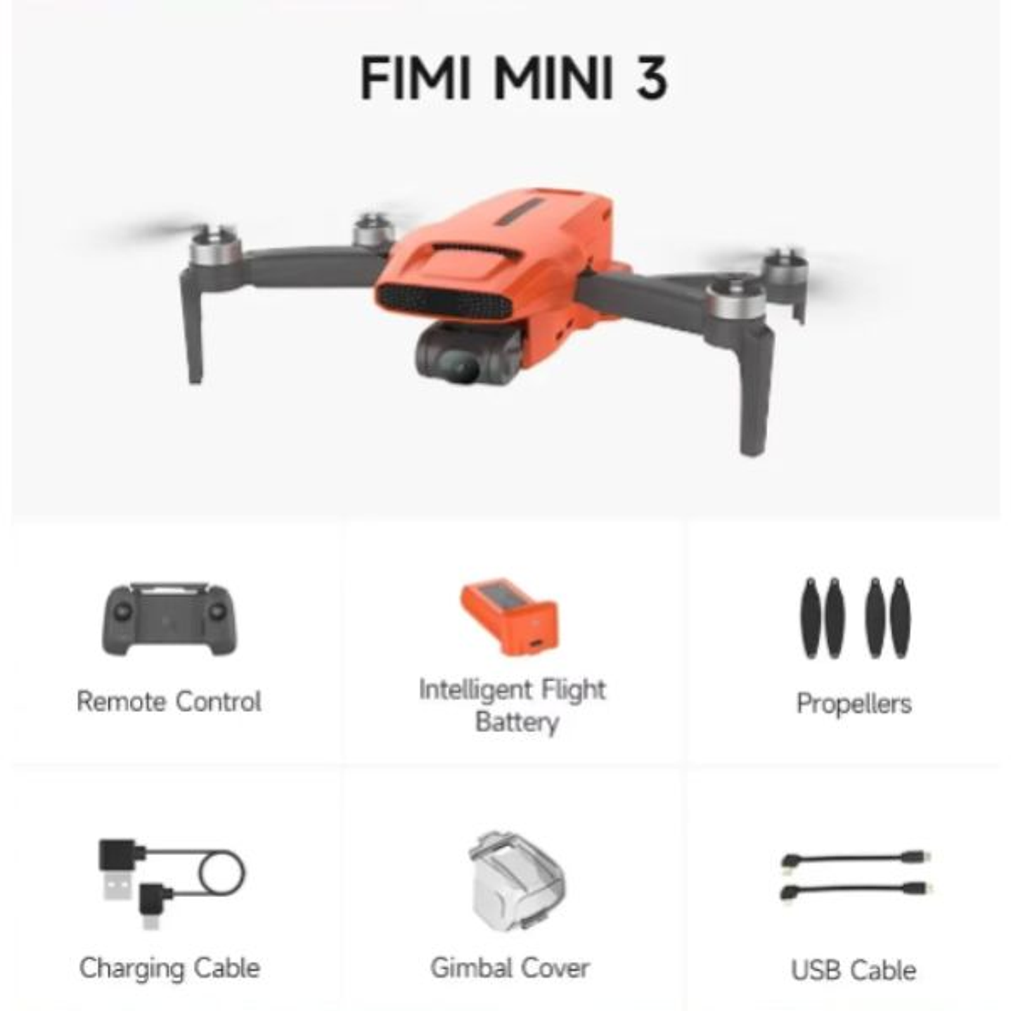 Drone FIMI MINI 3 - 249g, Cámara 4K 60fps, Sensor 48MP 13