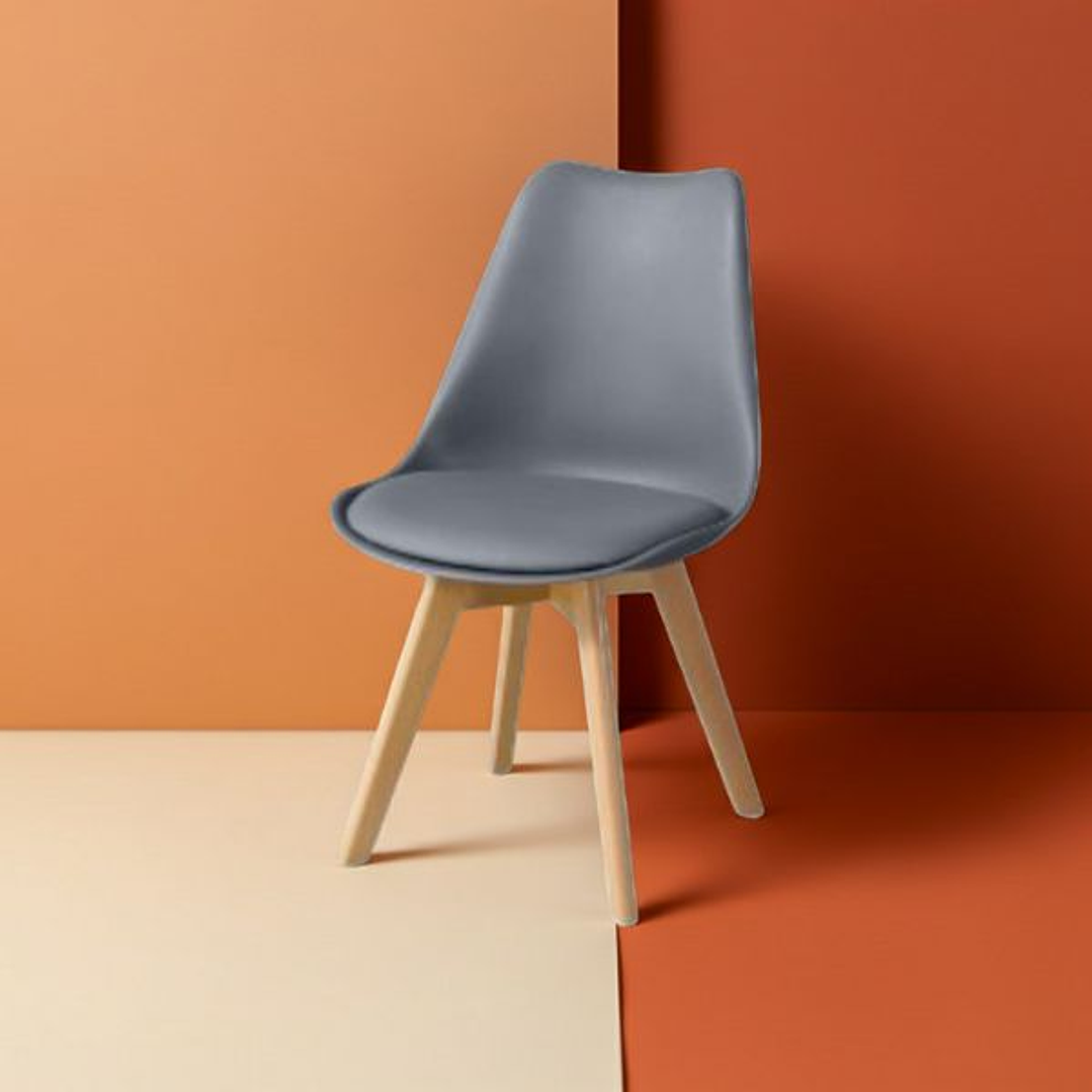 Silla TORRE 4P - Madera y Polipropileno en Colores Disponibles 6