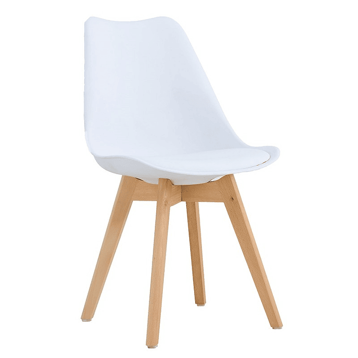 Silla TORRE 4P - Madera y Polipropileno en Colores Disponibles 12