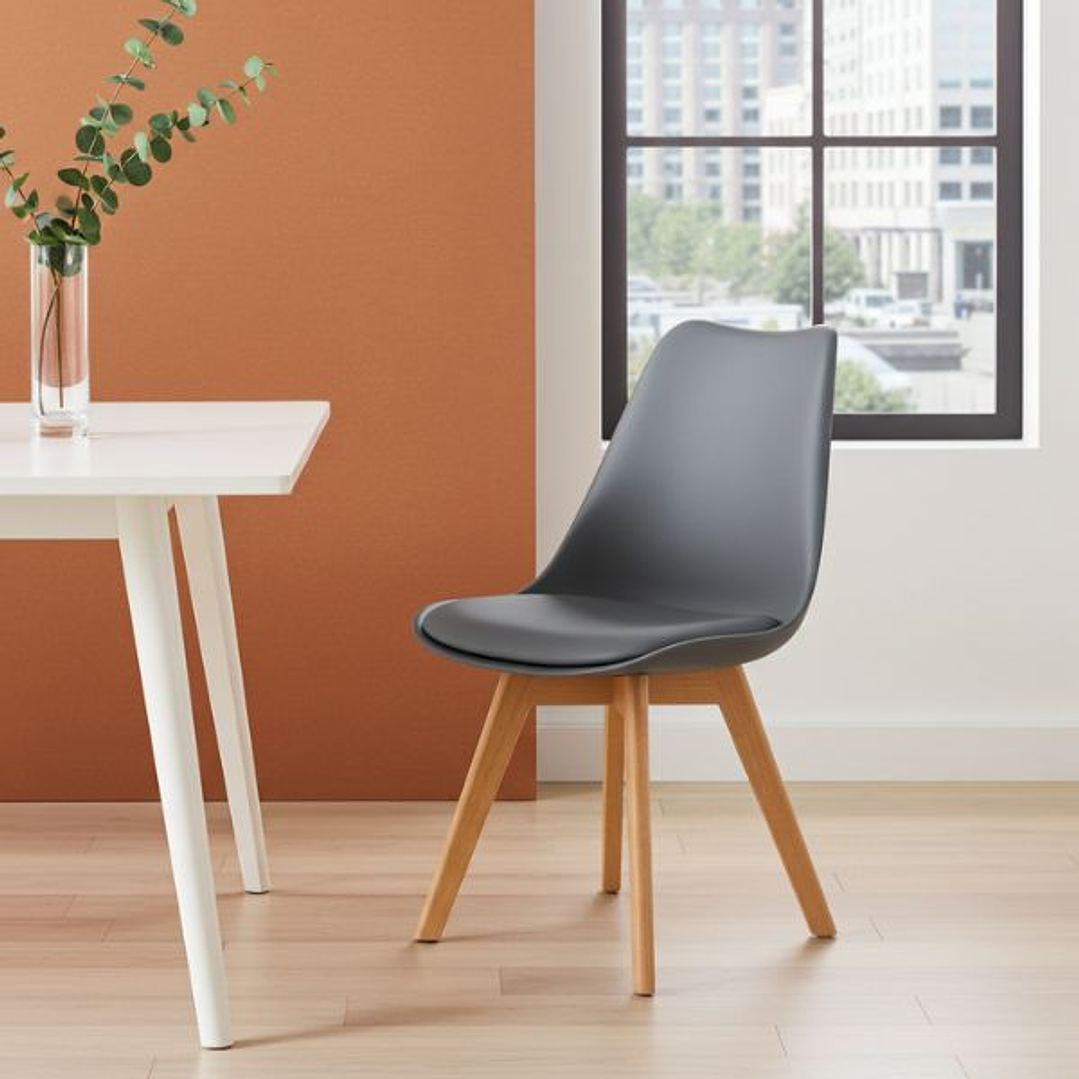 Silla TORRE 4P - Madera y Polipropileno en Colores Disponibles 10