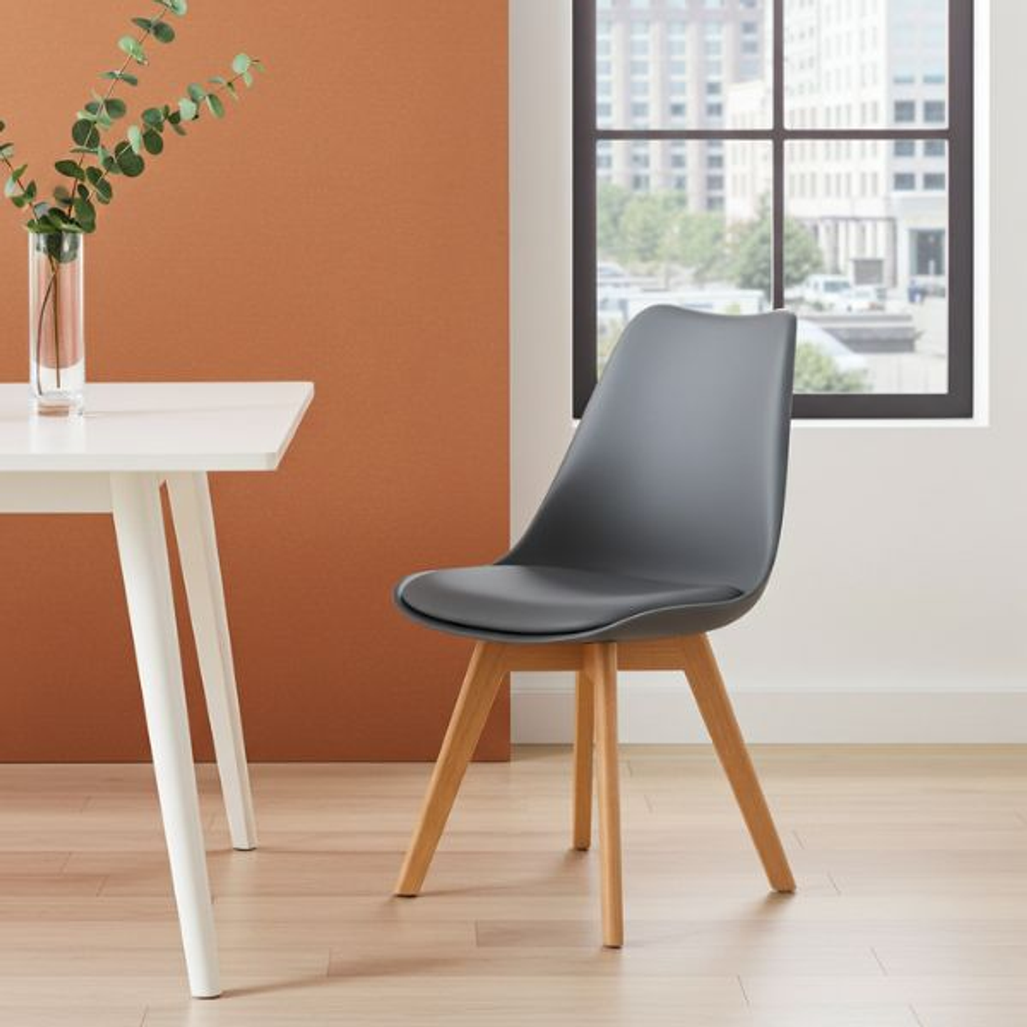 Silla TORRE 4P - Madera y Polipropileno en Colores Disponibles 10