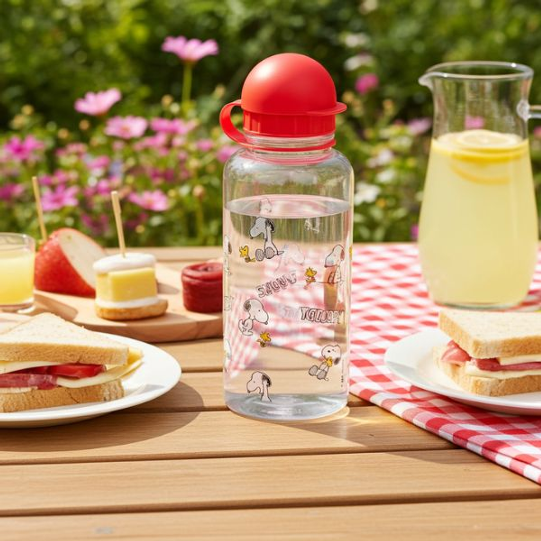 Botella de Agua Infantil Snoopy Friends Forever Menta 500 ml – Diseño Ligero en PVC Libre de BPA con Cierre Seguro 5