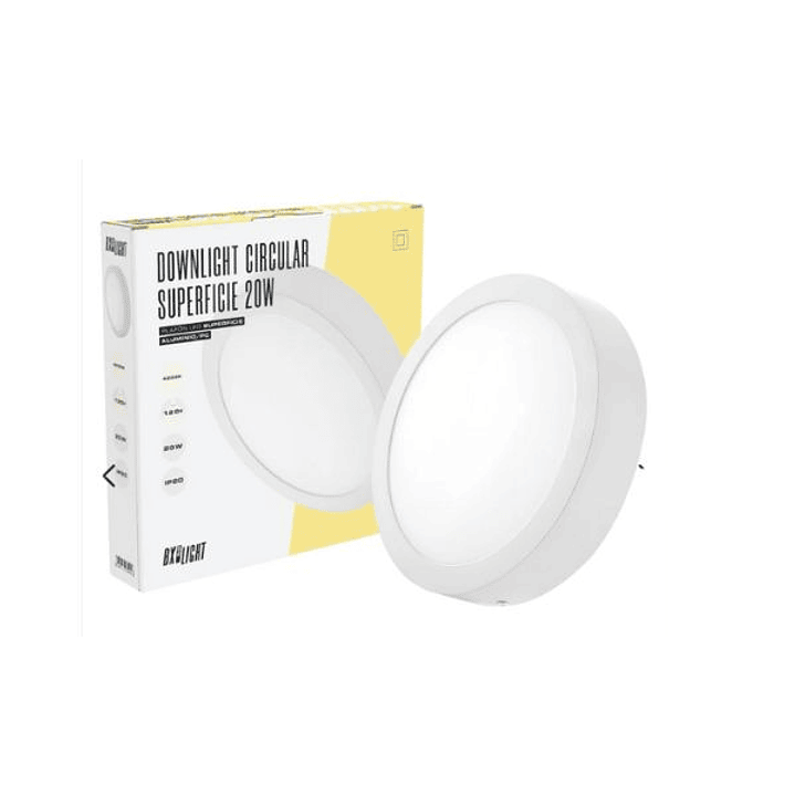 Plafón LED Circular 20W  Luz Blanca Fría 6000K y Natural 4200K 3