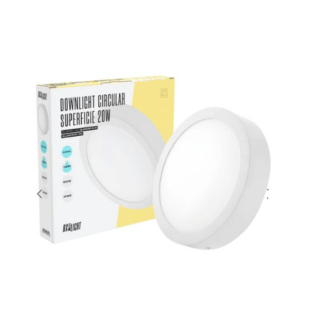 Plafón LED Circular 20W  Luz Blanca Fría 6000K y Natural 4200K 6