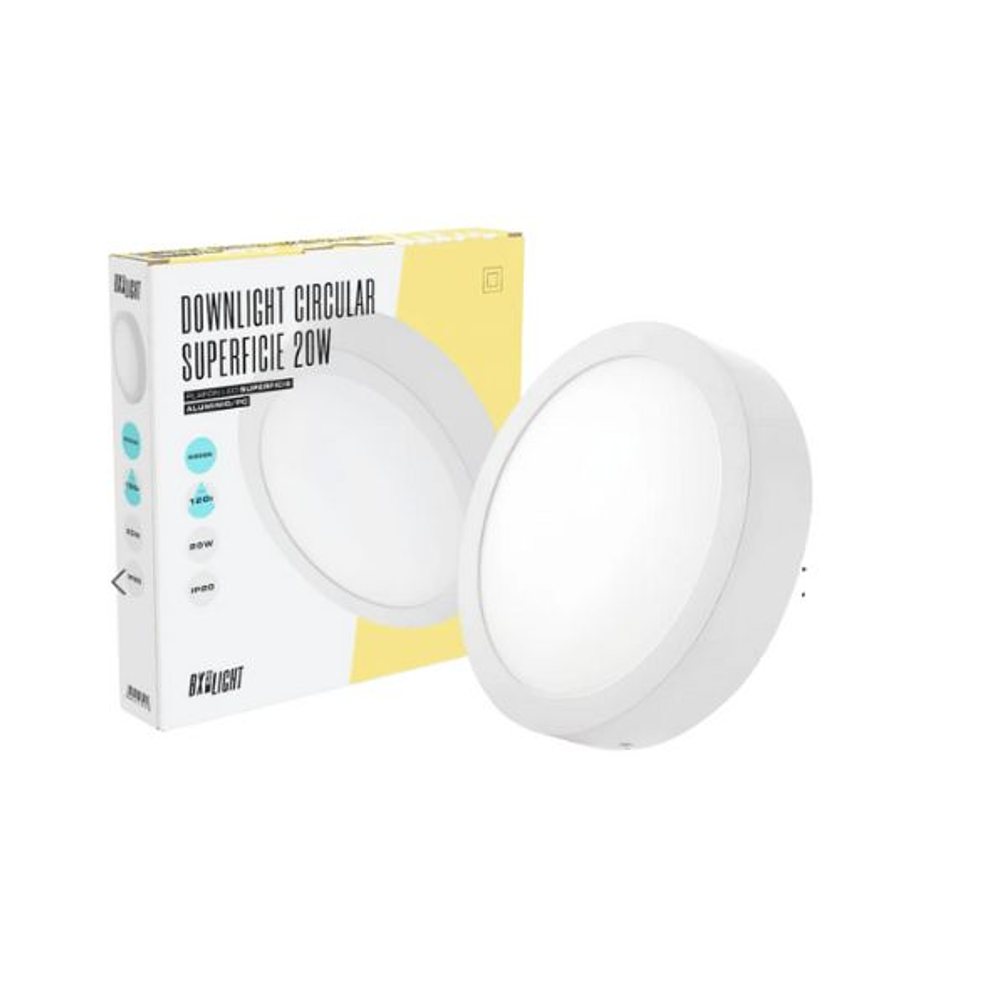 Plafón LED Circular 20W  Luz Blanca Fría 6000K y Natural 4200K 6