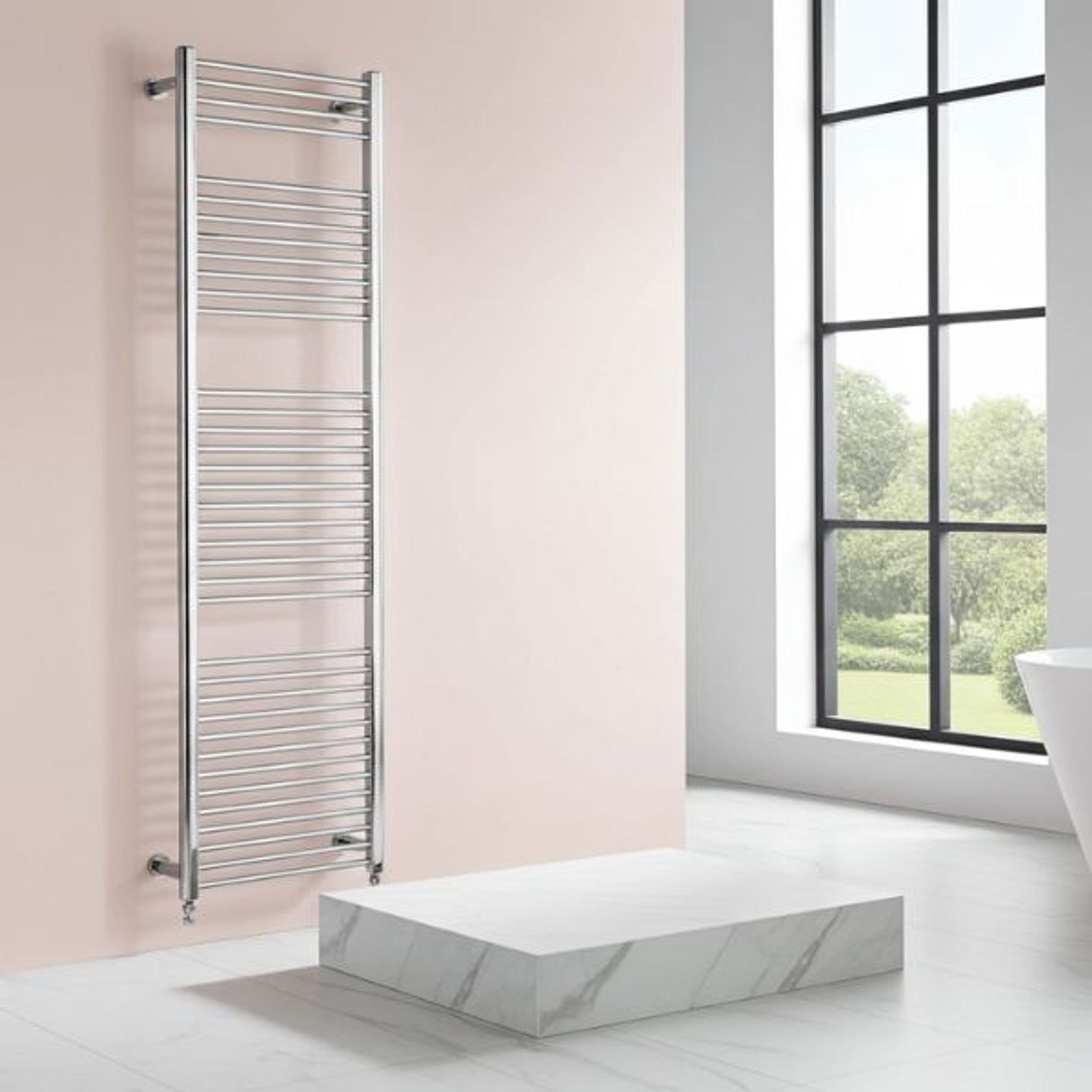 Radiador Toallero Hidráulico CL 50-1200  Cromado 2