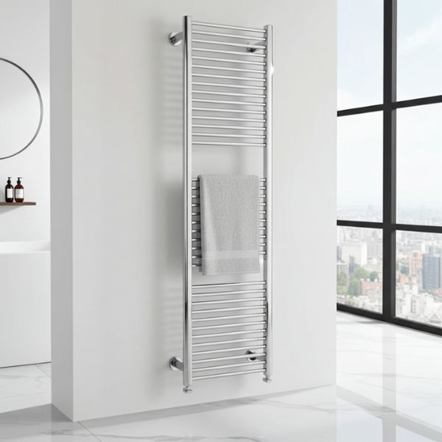 Radiador Toallero Hidráulico CL 50-1200  Cromado 5