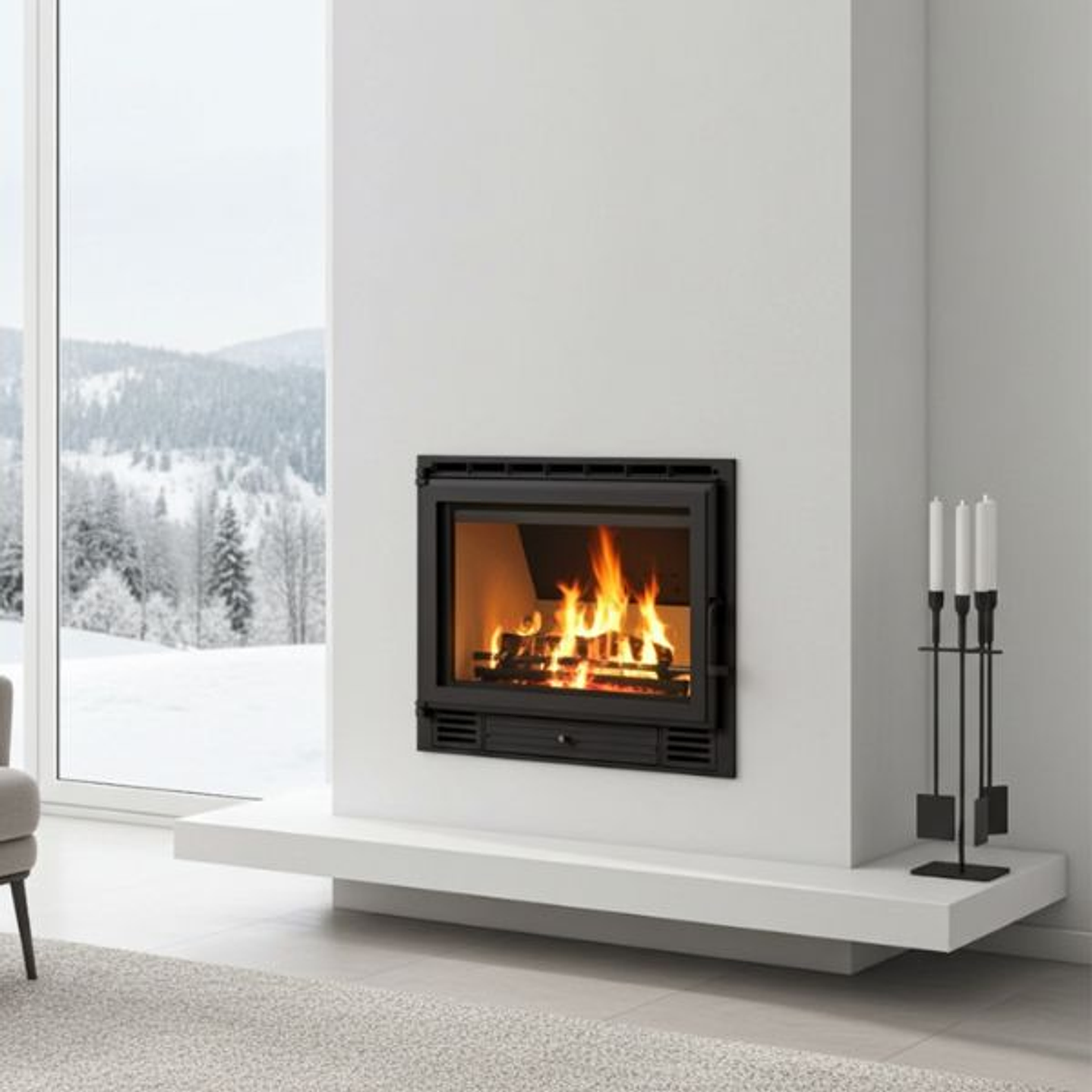 Insertable Metlor R8A - 7,8 kW con Doble Ventilación 3