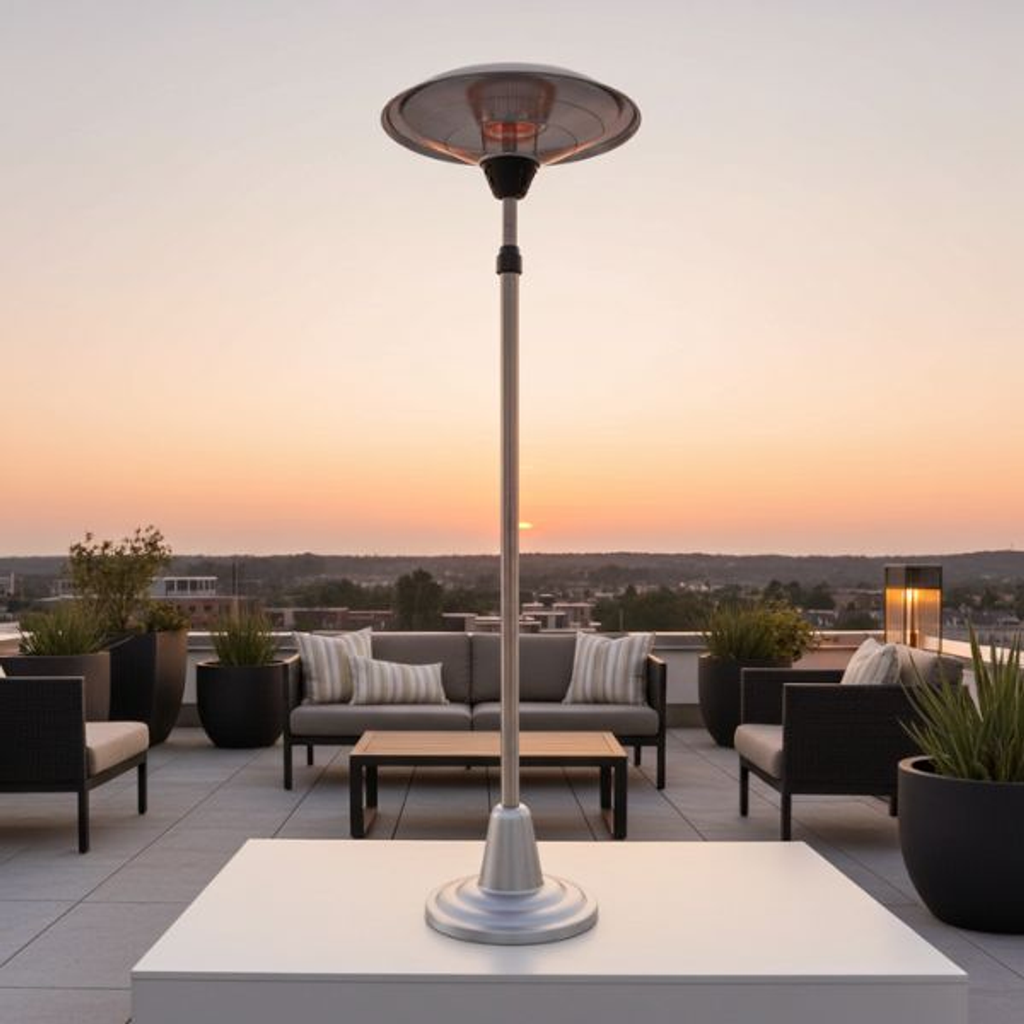 Calefactor Eléctrico de Pie MERCALOR 2000W Interior y Exterior 2