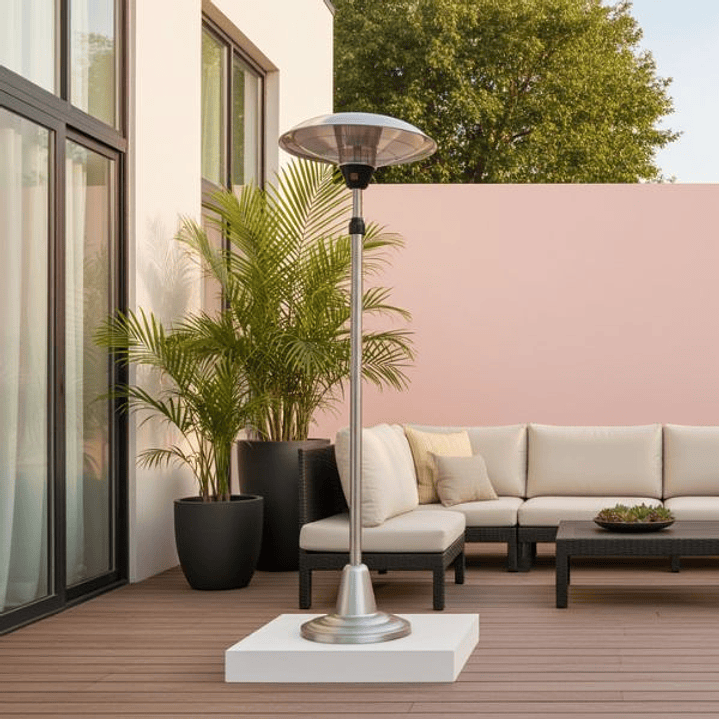 Calefactor Eléctrico de Pie MERCALOR 2000W Interior y Exterior 4