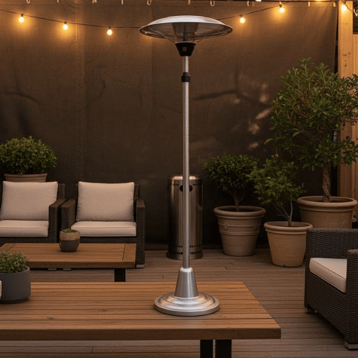 Calefactor Eléctrico de Pie MERCALOR 2000W Interior y Exterior 5