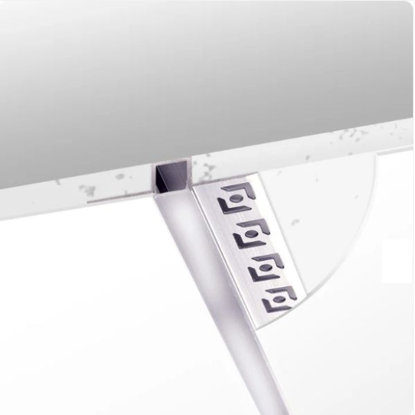 Perfil Aluminio 2M Empotrable para Tira LED 9 mm con Difusor 4