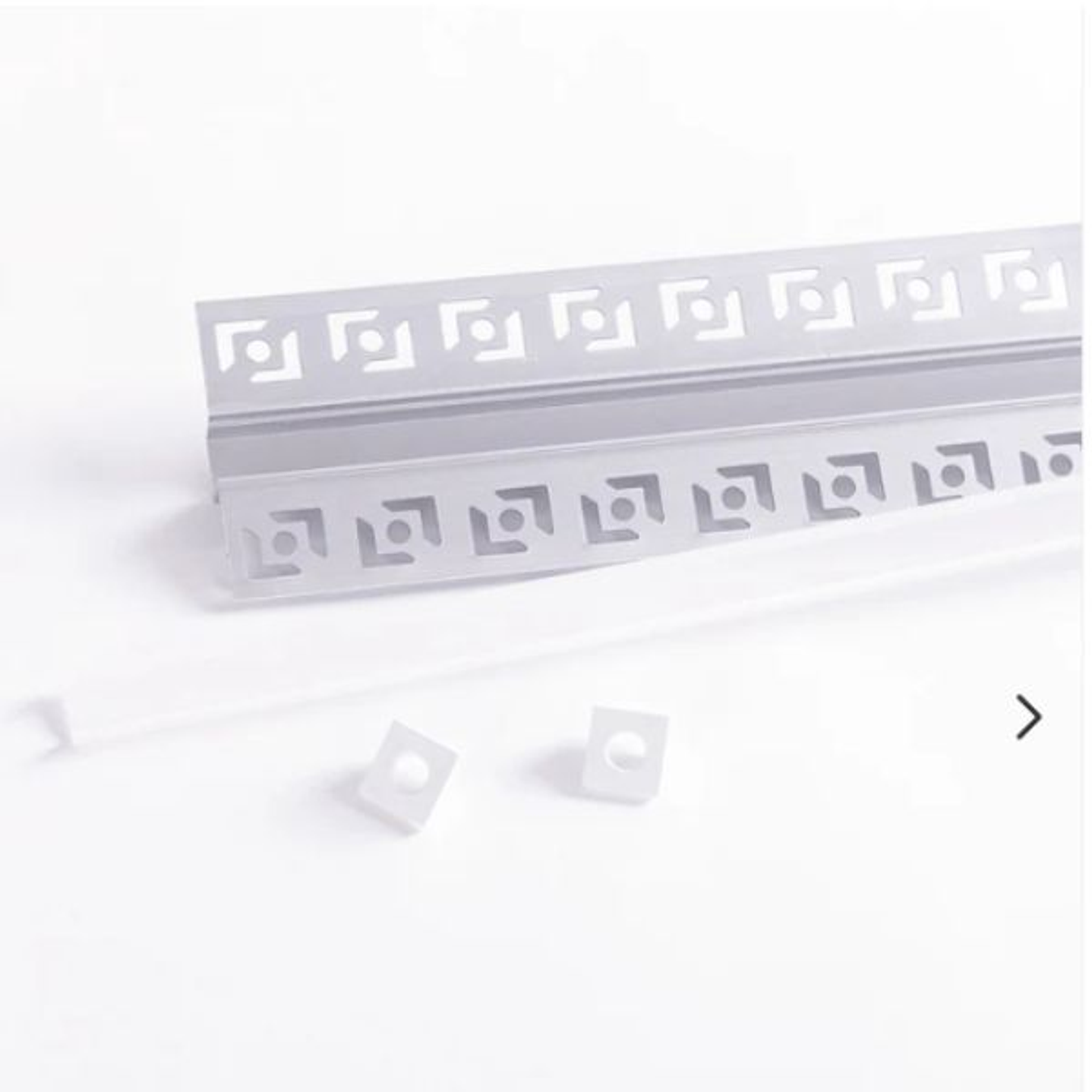 Perfil Aluminio 2M Empotrable para Tira LED 9 mm con Difusor 6