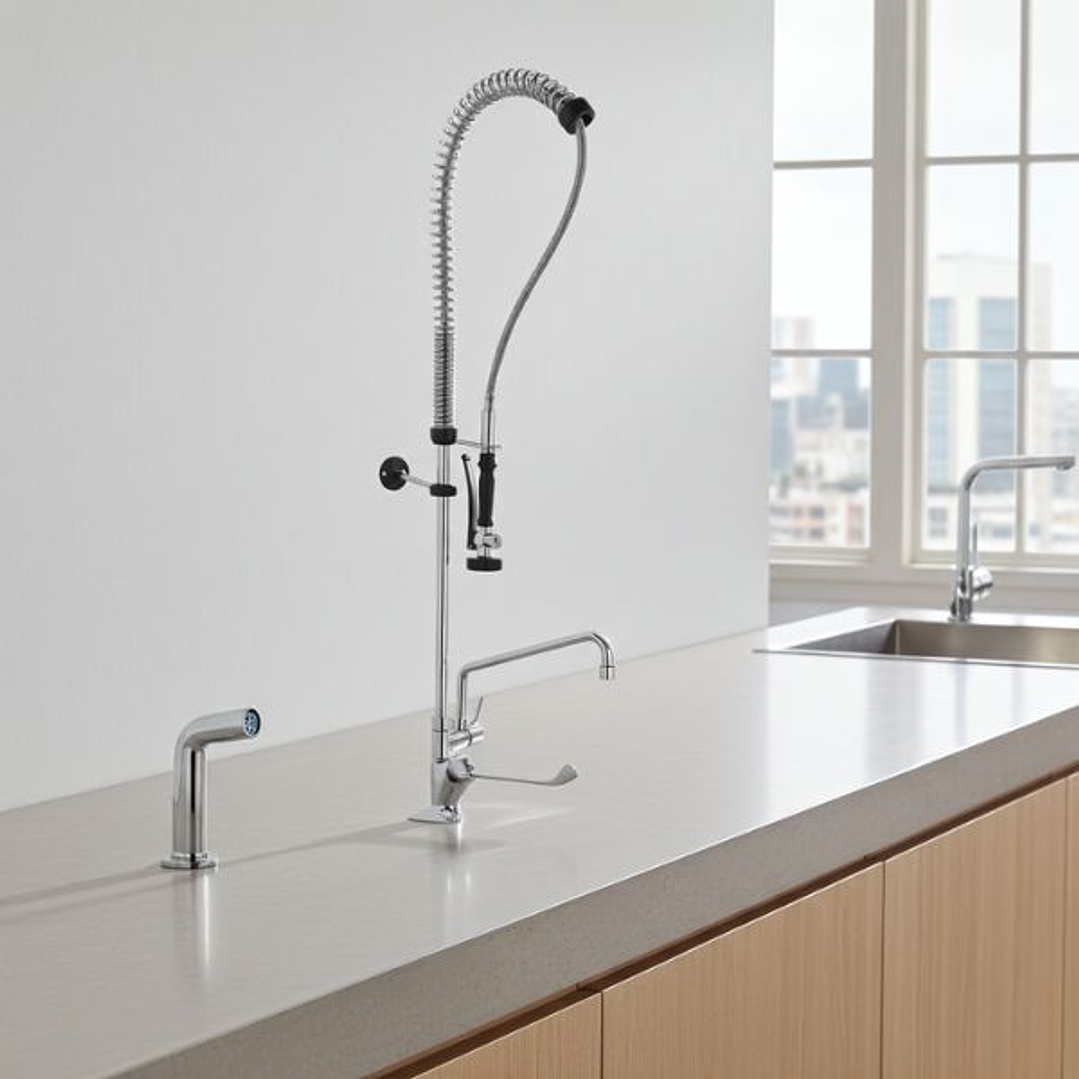 Grifo Industrial Monomando Caño 300 mm con Maneta Medical 3