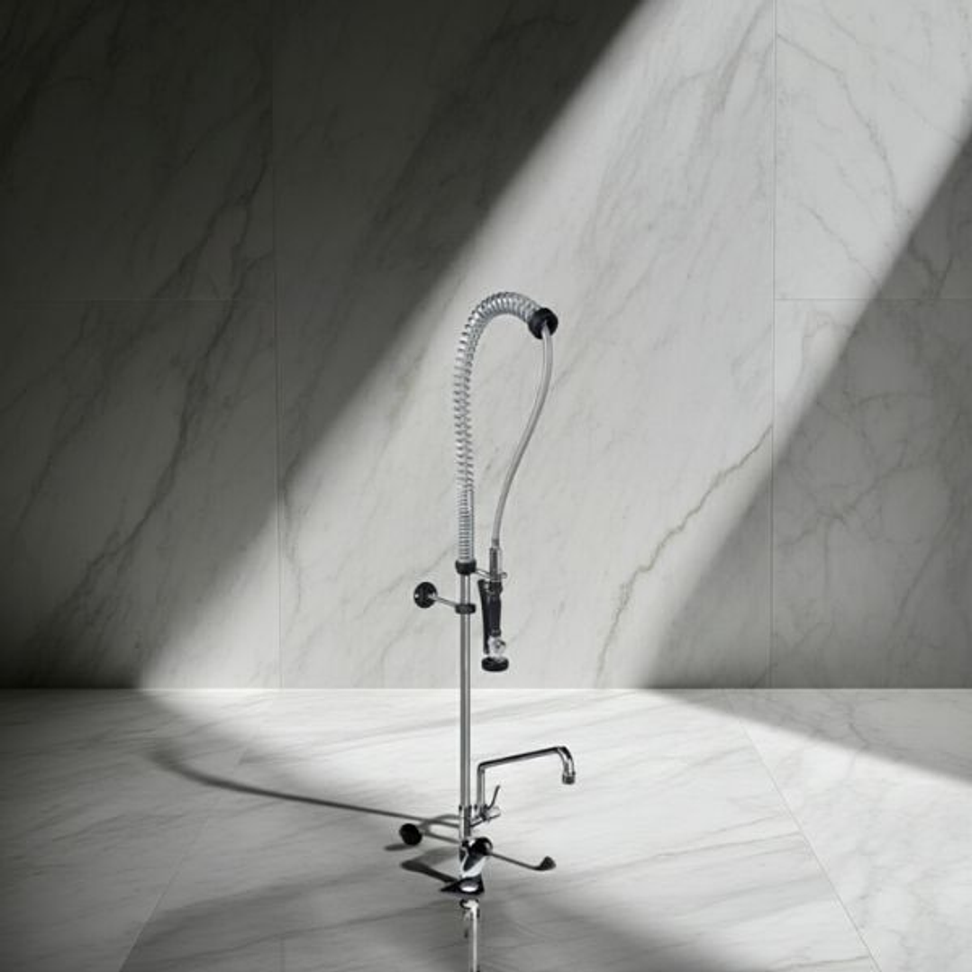 Grifo Industrial Monomando Caño 300 mm con Maneta Medical 4