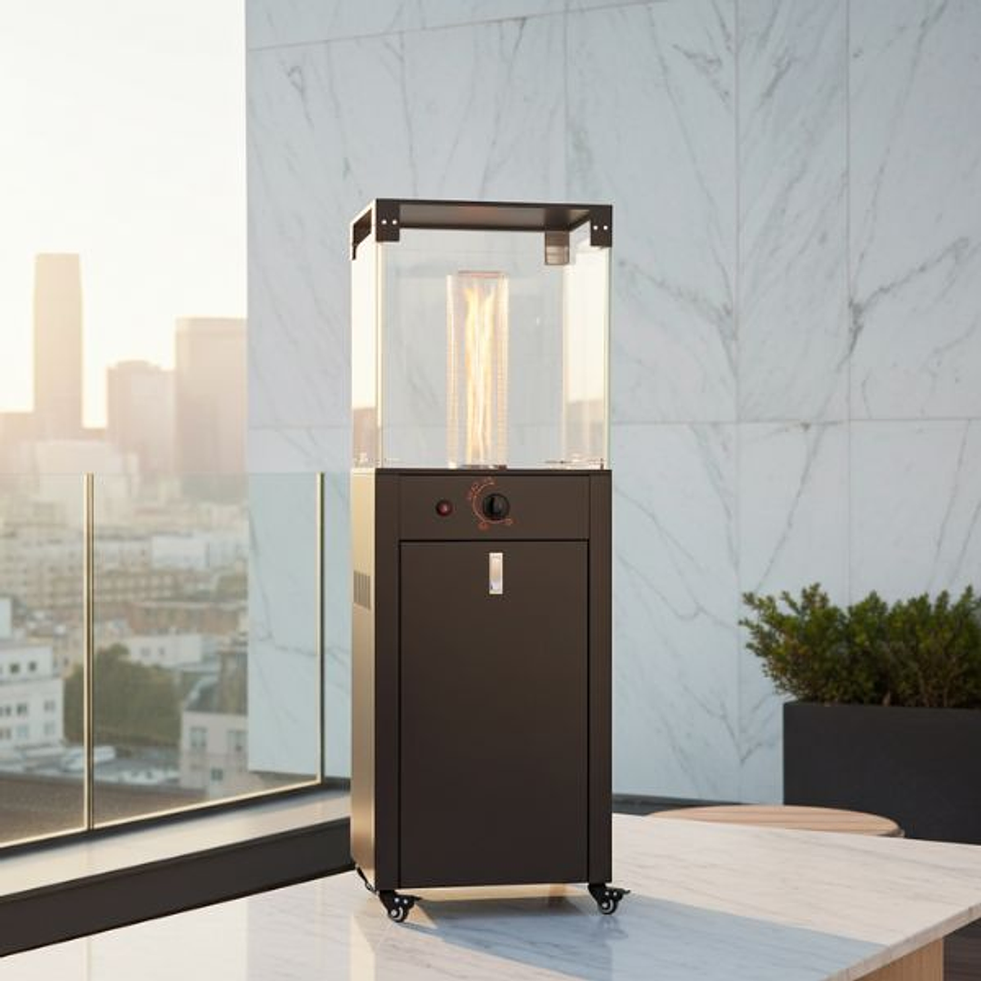 Estufa de Gas Butano para Exterior con Ruedas MERCALOR NEW MERCAFOC 9,5kW 4