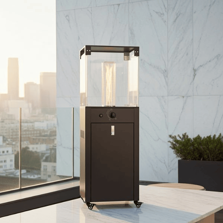 Estufa de Gas Butano para Exterior con Ruedas MERCALOR NEW MERCAFOC 9,5kW 4